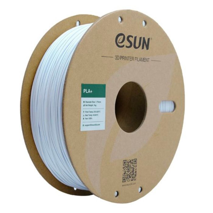 eSun 1.75mm PLA+ 3D Printing Filament 1kg Cold White Color — view 1