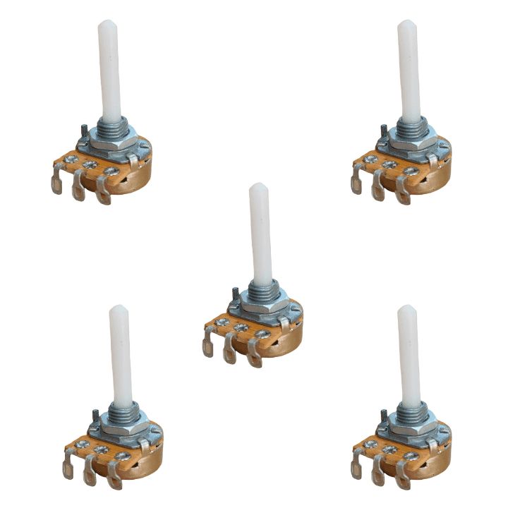 220K ohm 16mm Rotary Pot Variable Potentiometer (Pack of 5) — view 1