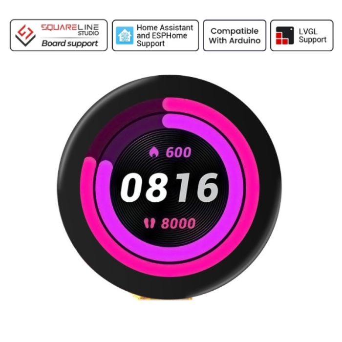 CrowPanel ESP32-C3 1.28 inch Round IPS Display Capacitive Touch SPI Screen — view 3