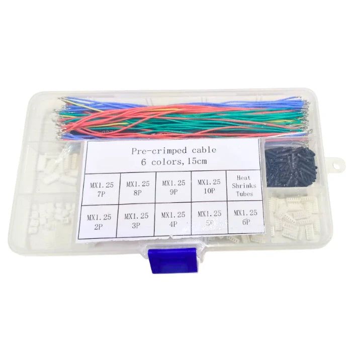 Pre-Crimped Cables 6 Colors 15cm with MX1.25mm Pitch Connectors — view 2