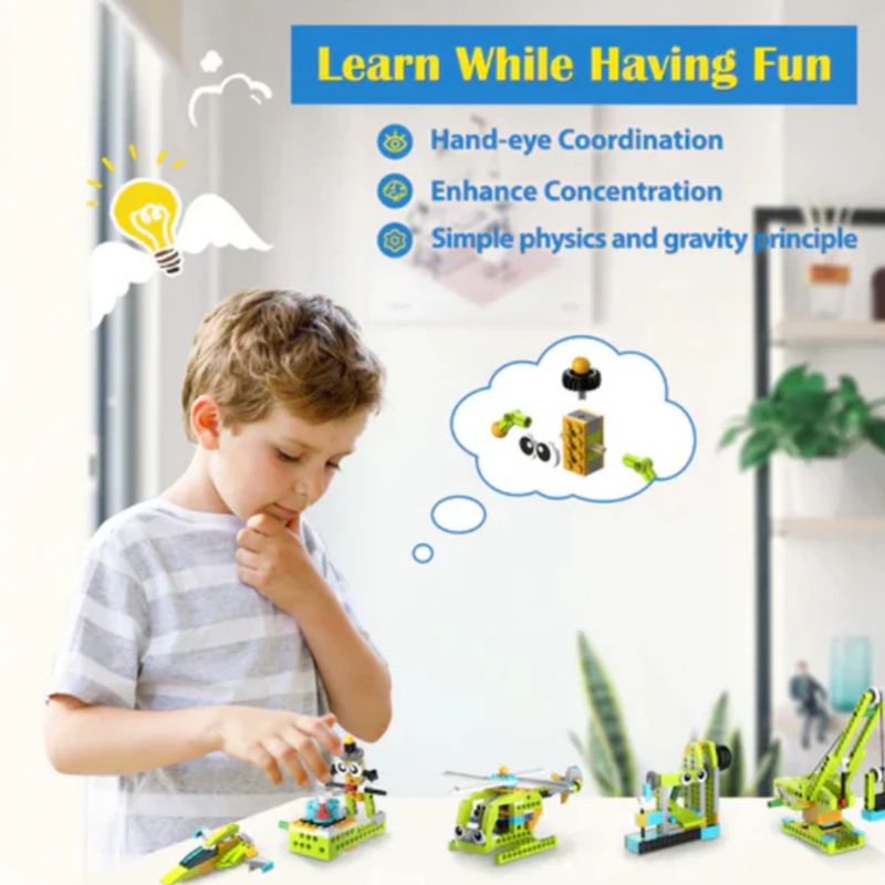 Makerzoid 100-in-1 STEAM Building Blocks Set Educational Toy for Kids 6+ Years Old — view 2