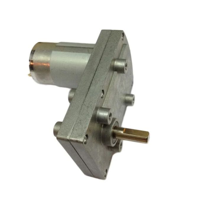 12V 30 RPM DC Rectangle Geared Motor with High Torque — view 2