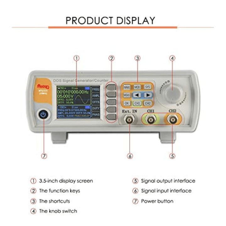 MetroQ MTQ1515 DDS Signal / Function Generator with Counter with USB- 15 Mhz — view 2
