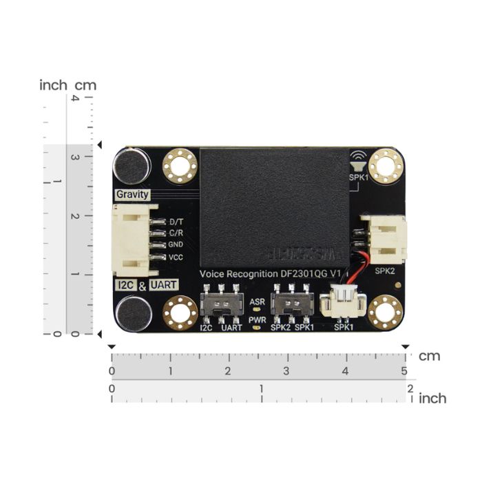 Gravity: Offline Voice Recognition Sensor for micro:bit, Arduino, ESP32 - I2C & UART — view 1