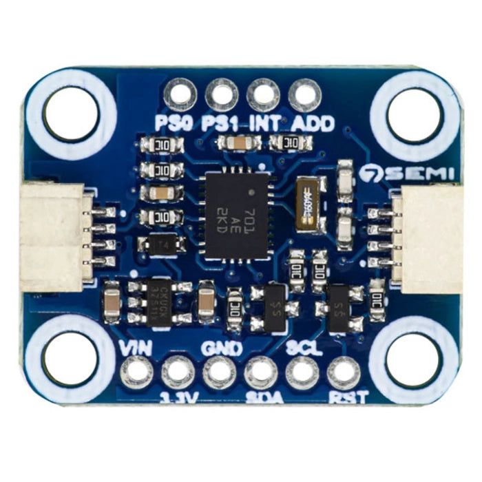 BNO055 9-DOF Absolute Orientation Sensor Breakout with I2C Qwiic - 7Semi — view 3