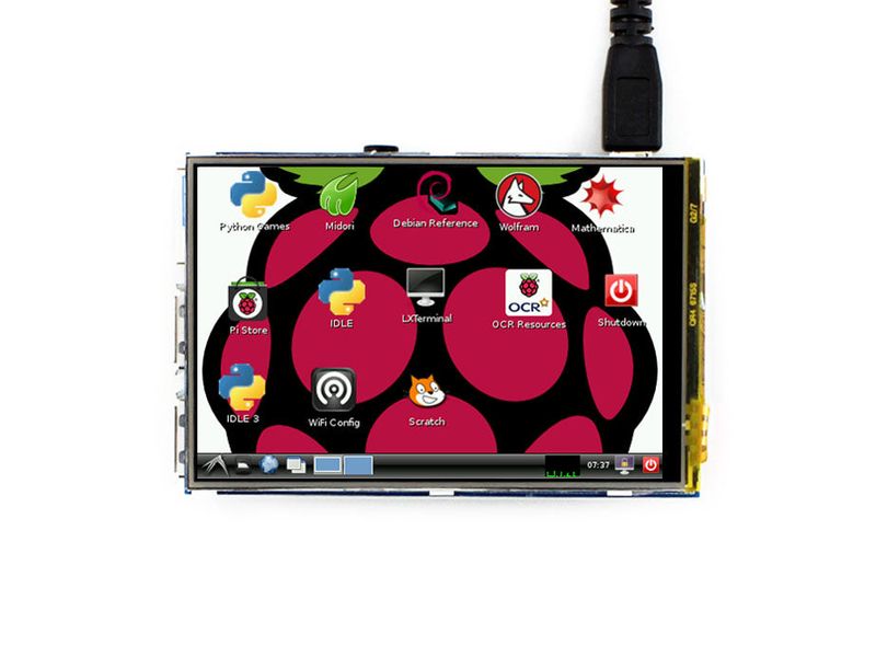 3.5inch RPi LCD (A), 480x320 — view 3