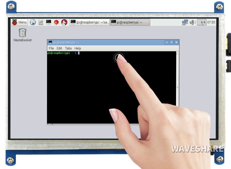 7inch Capacitive Touch Screen LCD (B), 800×480, HDMI, Low Power — view 2