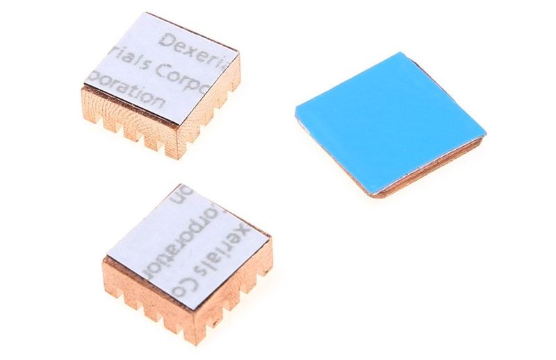 Ultra Strong High Quality Copper Heatsink Set For Raspberry Pi — view 2