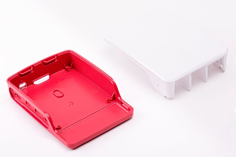 Official Raspberry Pi 4 Case- Red & White — view 2