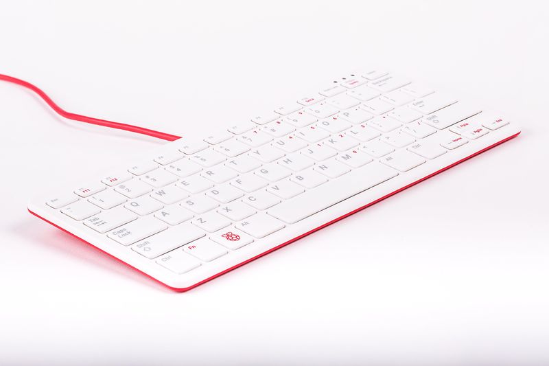 Official Raspberry Pi Keyboard and Hub- Red & White — view 2