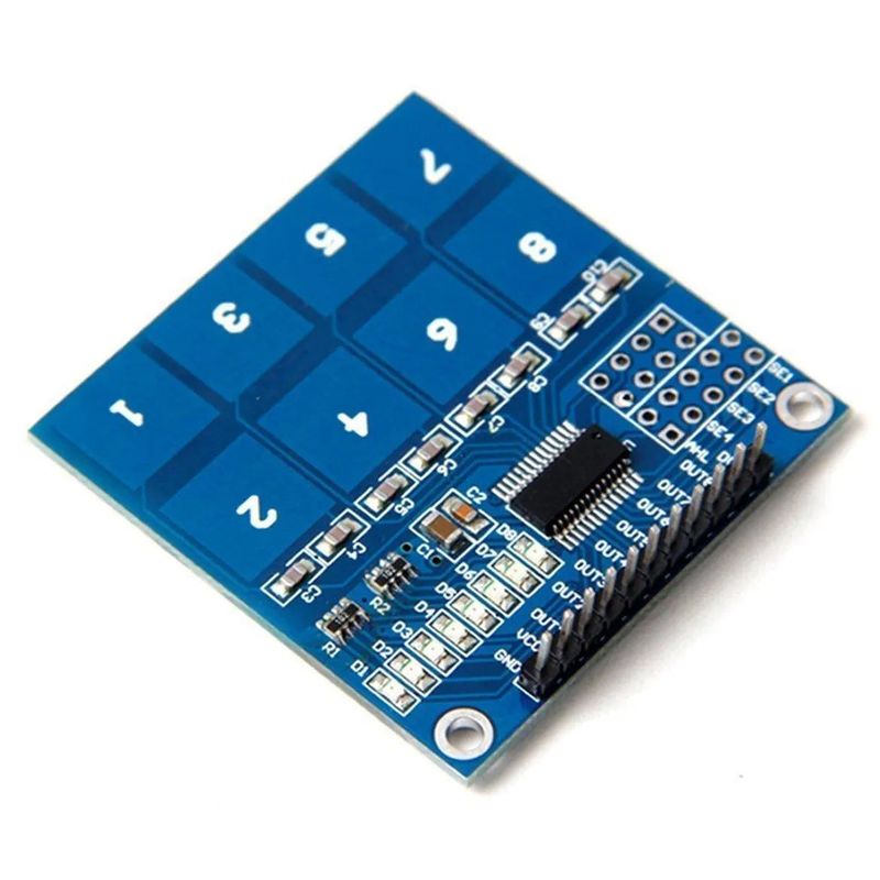 TTP226 Capacitive Switch 8 Touch Button | Arduino Touch Switch Module — view 1