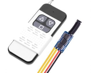 Up Down Stop Forward Reverse Wireless Mini Motor Remote Switch Controller DC 12V — view 1