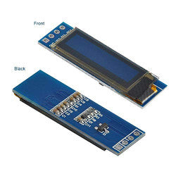 0. 91 Inch 128 x 32 IIC I2C Blue OLED LCD Display SSD1306 Driver DC 3. 3V 5V Module — view 1