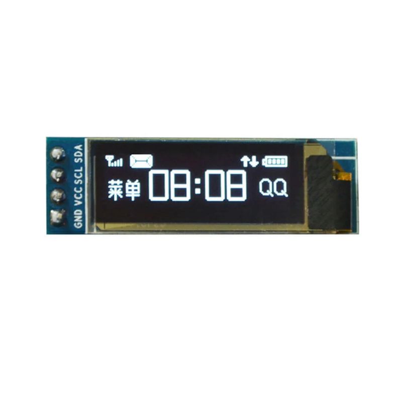 0. 91 Inch 128 x 32 IIC I2C Blue OLED LCD Display SSD1306 Driver DC 3. 3V 5V Module — view 2
