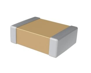 C0603C102J5GACAUTO – KEMET – MLCC SMD Capacitor – AEC-Q200, 1000 pF, 50 V, 0603 ( Pack of 5) — view 1