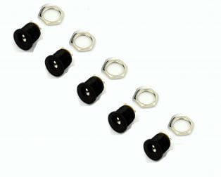 2.1×5.5mm DC Power Jack Socket Panel Mount (Female) – 5pcs — view 1