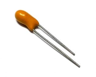 0.22uF 35V Tantalum Capacitor DIP (pack of 5) — view 1