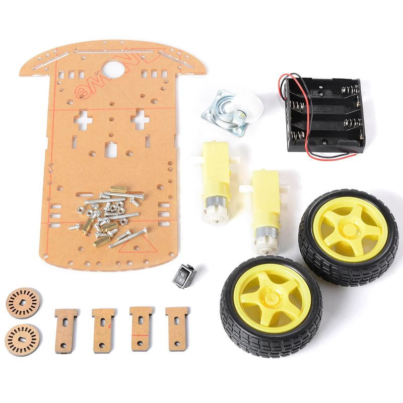 2WD Two Wheel Drive DIY Kit - A Smart Robot Car with Chassis — view 2