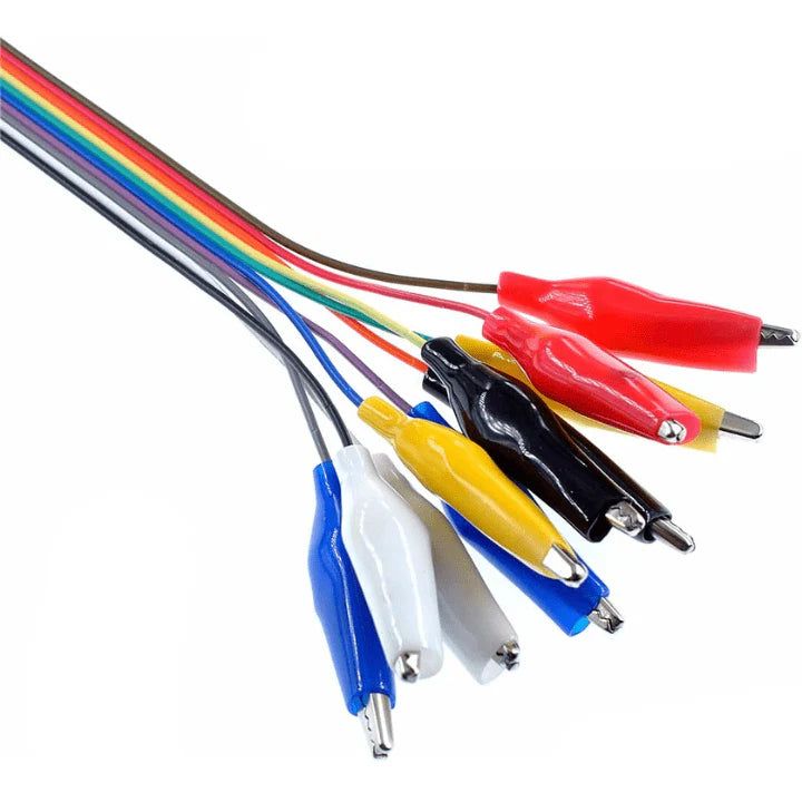 10-Pin Alligator Clip to Male Jumper Wire for Test Lead (20 cm) — view 3