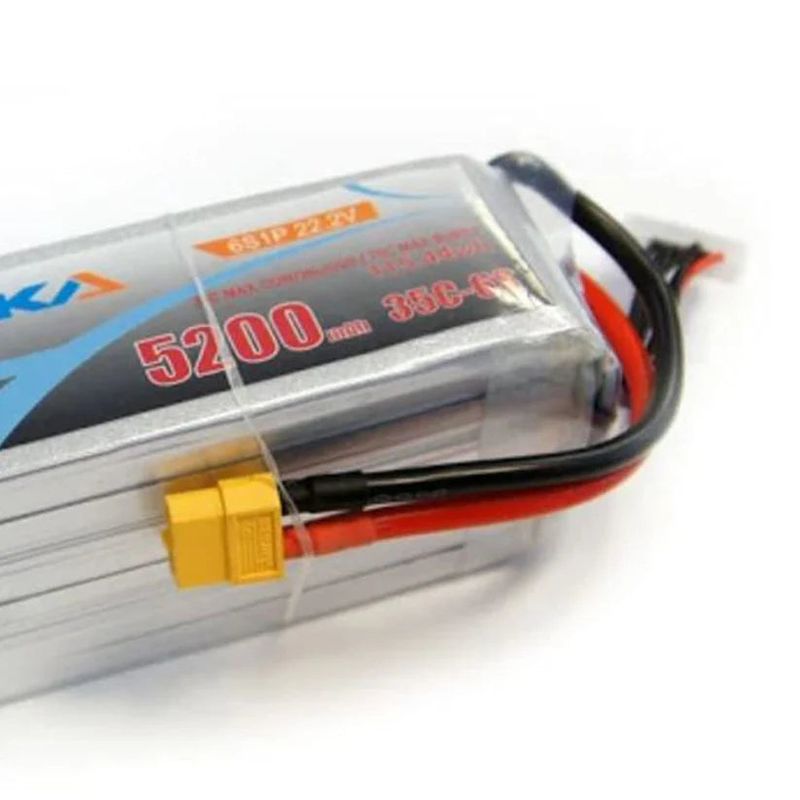22.2v 5200mAh 35C 6S1P Bonka Lipo Battery — view 2