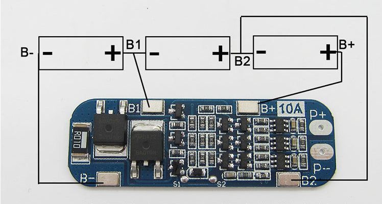 3S 11.1V 10A 18650 Lithium Battery Overcharge And Over-current Protection board-Good Quality — view 2