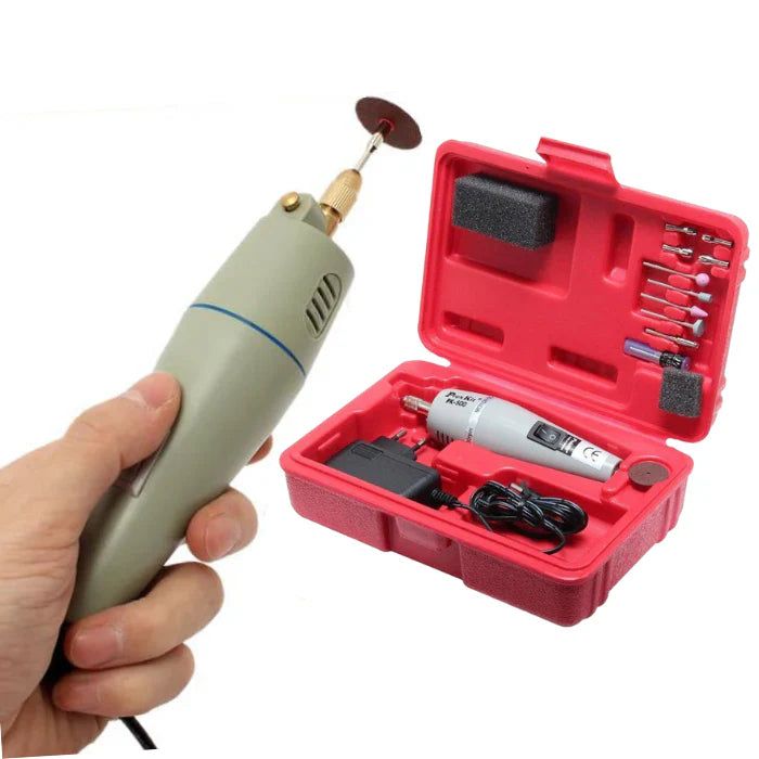 12V Mini Portable Handheld Compact Electric Drill and Grinder mini hand drill micro-drill Electric grinding — view 2