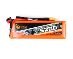 Orange 11.1V 5200mAh 40C 3S Lithium Polymer Battery Pack — view 1