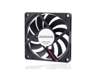 DC24V 8010 Double Ball Cooling Fan with XH2.54-2P 30CM Cable Size:80*80*10MM — view 1