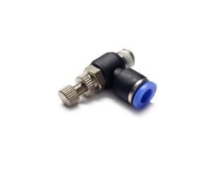 PU CONNECTOR NSE 08-02 (8mm OD X 1/4″ BSPT Flow Control Valve) — view 1