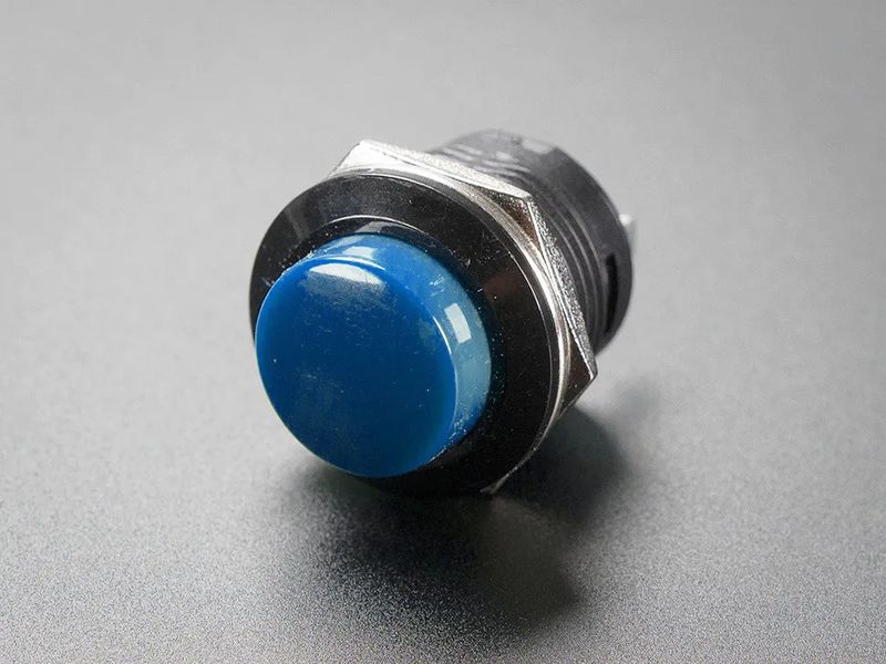 16mm Panel Mount Momentary Push Button - Normally Open — view 3