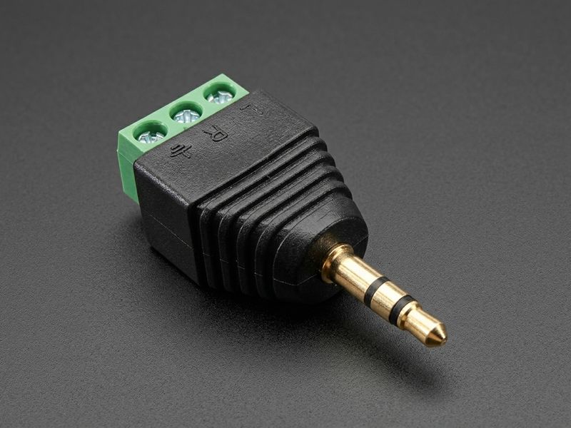 3.5mm 3-Pole Stereo Audio Plug / Jack Terminal Block — view 1