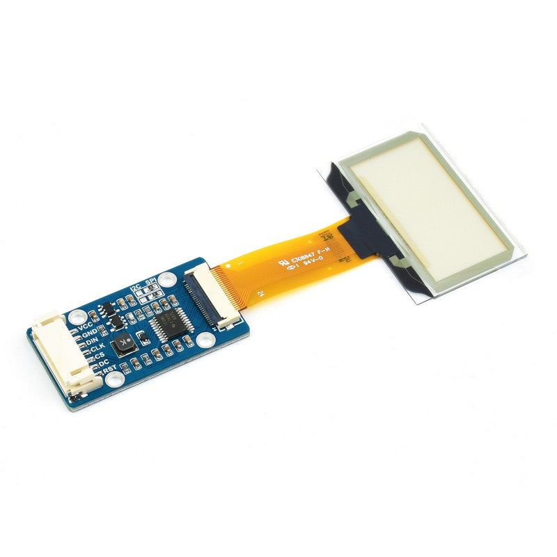 Waveshare 1.51 inch Transparent OLED 128×64 Resolution SPI or I2C Interfaces — view 1