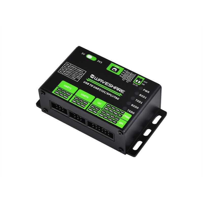 USB To UART/I2C/SPI/JTAG Converter, Supports Multiple Interfaces, Compatible with 3.3V and 5V — view 1