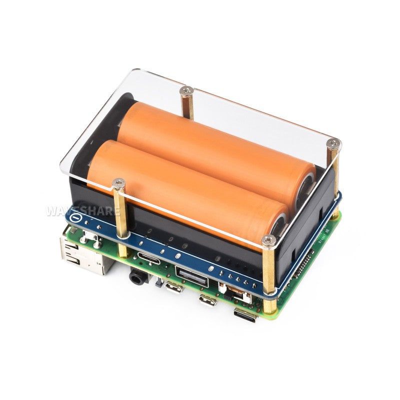 UPS HAT for Raspberry Pi with 21700 Batteries — view 2
