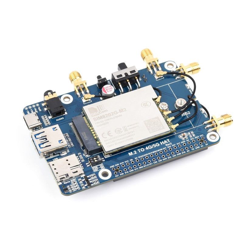 SIM8262E-M2 5G HAT for Raspberry Pi — view 1