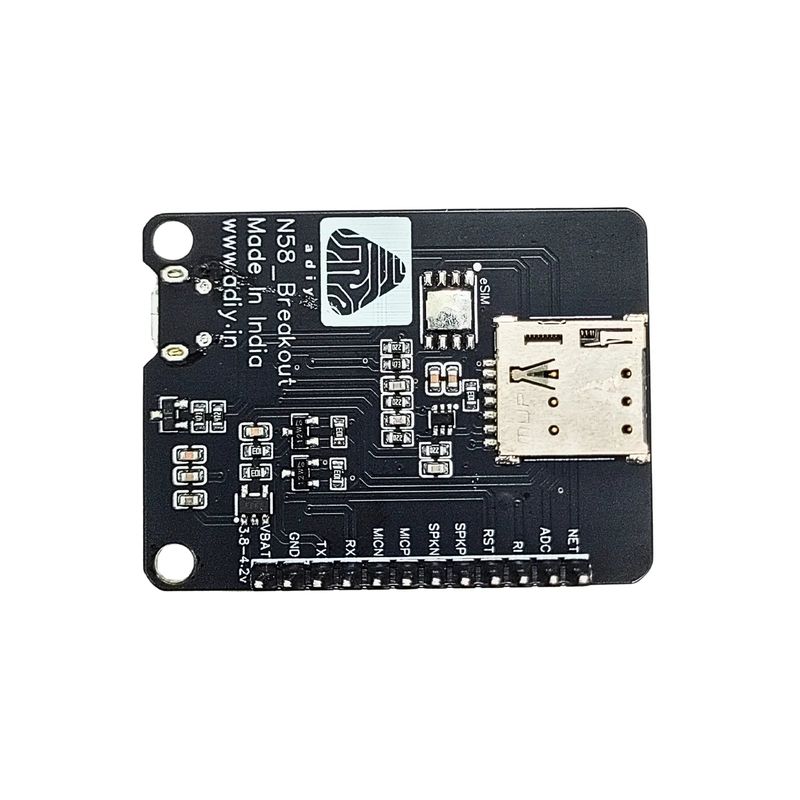 ADIY N58 LTE GNSS Breakout Board – LTE Cellular & GPS Positioning Module — view 2