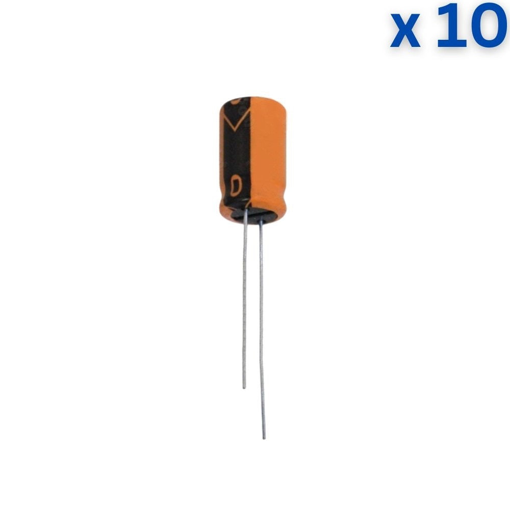 10uF 100V Electrolytic Capacitor - Keltron — view 2