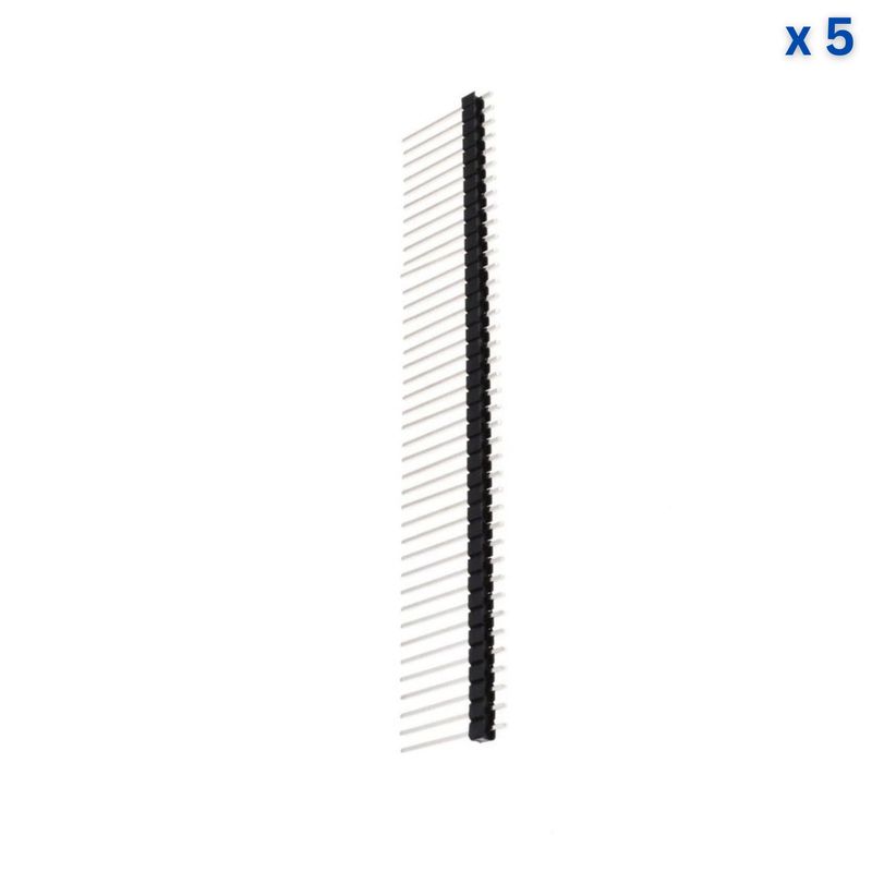 40x1 20mm 2.54mm Gold Male Pin Header — view 2